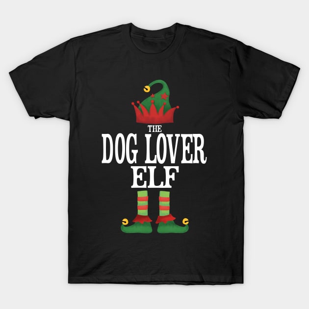 Dog Lover Elf Matching Family Group Christmas Party Pajamas T-Shirt by uglygiftideas